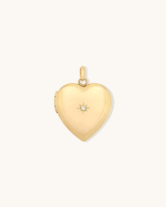 Diamond Heart Locket