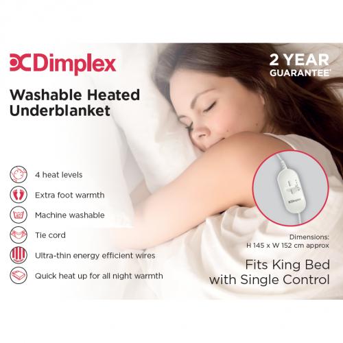 Dimplex King Size Electric Underblanket | DUB1003