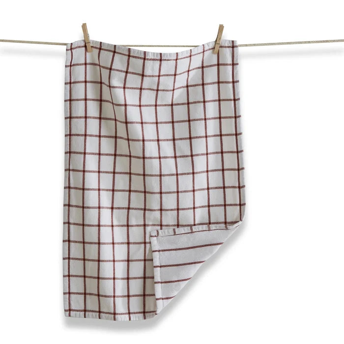 Dishtowel - Dbl Cloth, rust