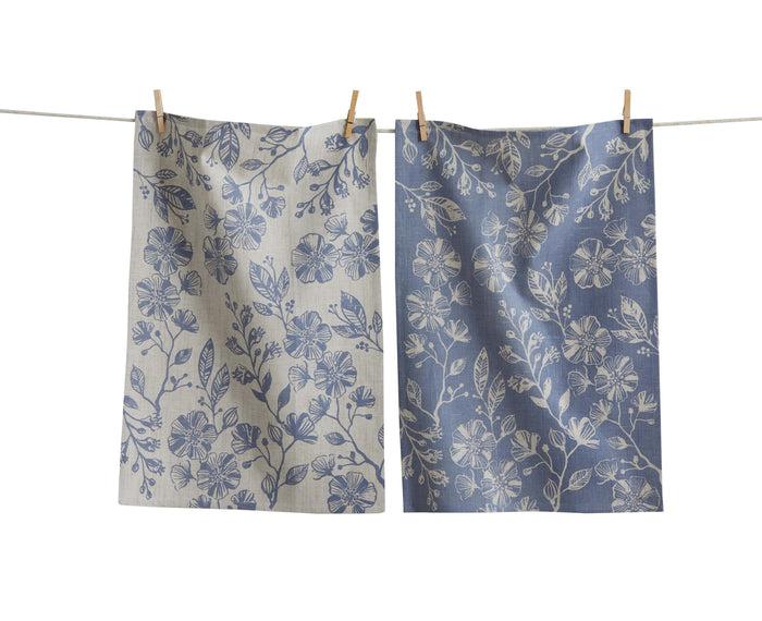 Dishtowel - Floral, 2 Pc Set