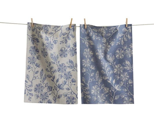 Dishtowel - Floral, 2 Pc Set