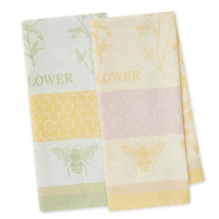 Dishtowel - Honeybee Garden Jacquard assortment