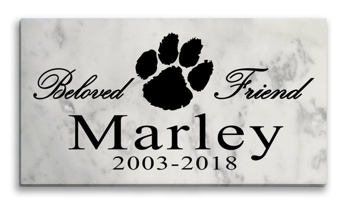 Beloved Friend Dog Memorial Plaque