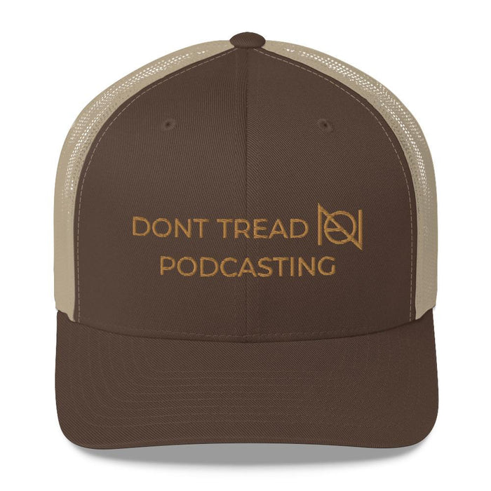 DONT TREAD ON PODCASTING - NA - mid trucker hat