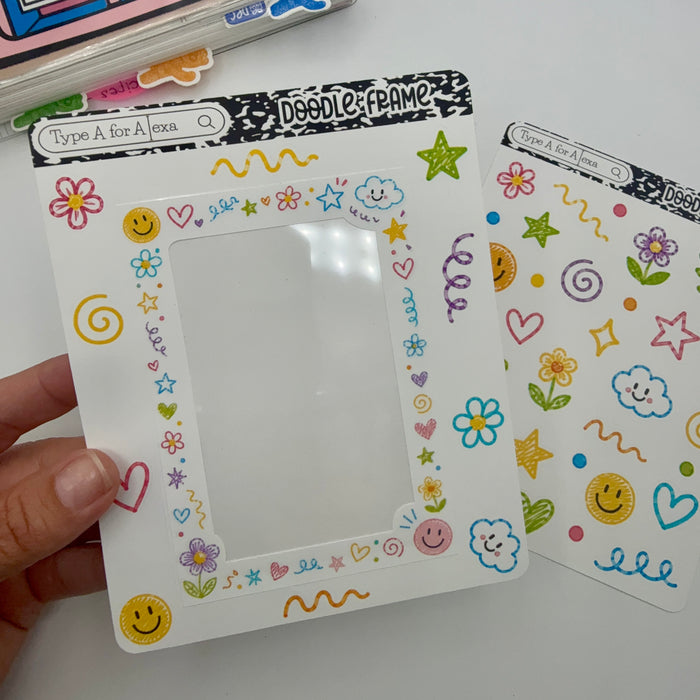Doodle Border Jumbo Journaling Sticker Frame
