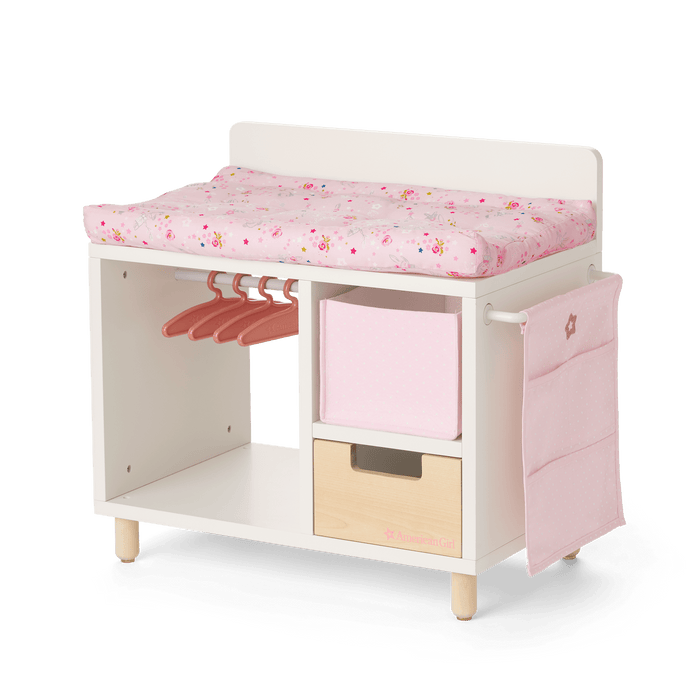 Dots & Blooms Changing Table with Storage