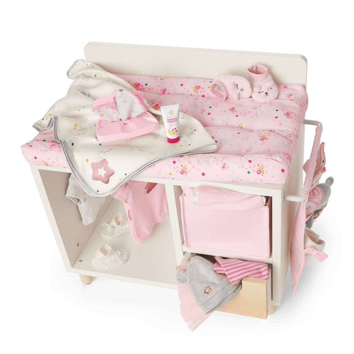 Dots & Blooms Changing Table with Storage