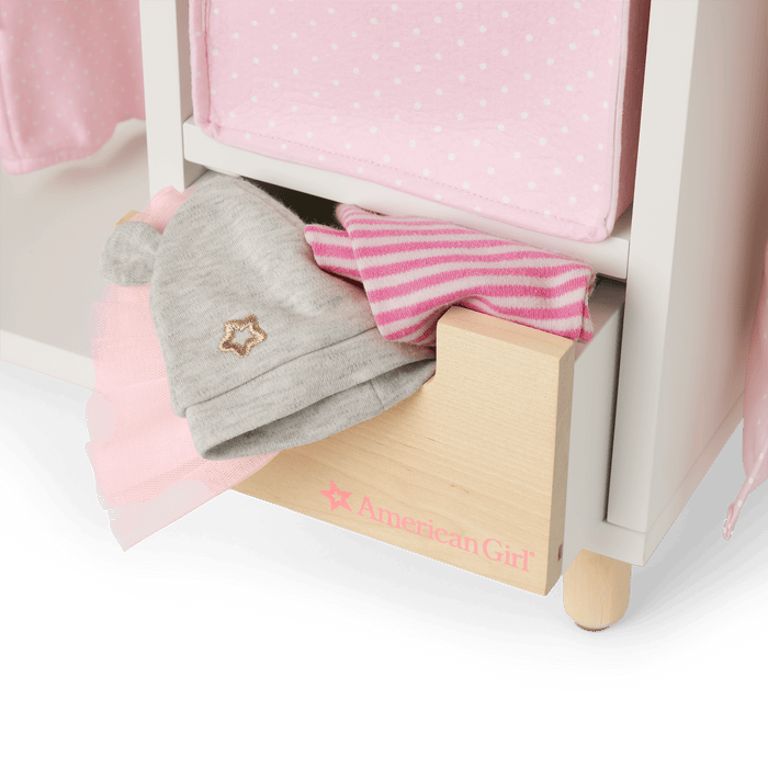 Dots & Blooms Changing Table with Storage