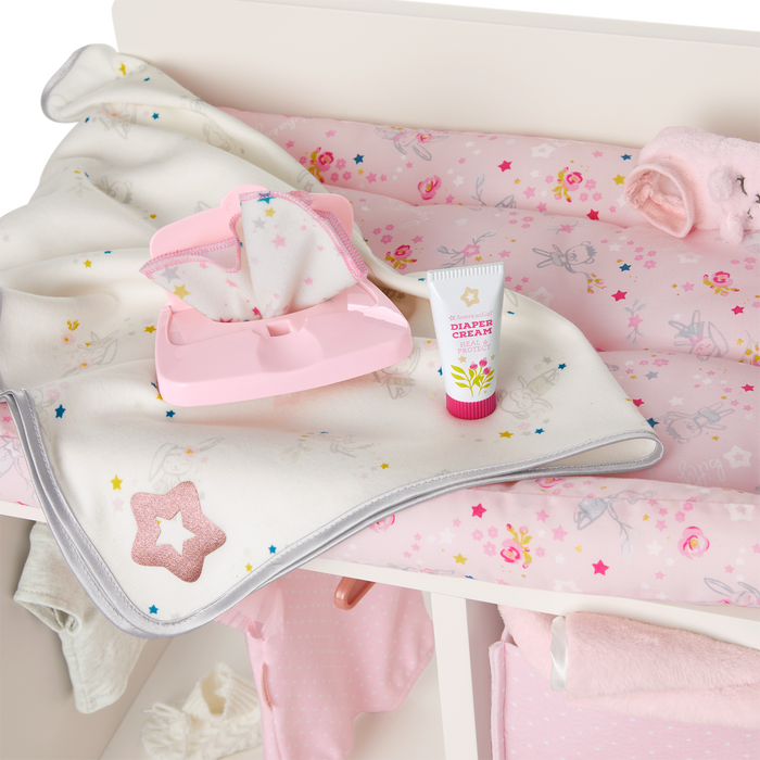 Dots & Blooms Changing Table with Storage