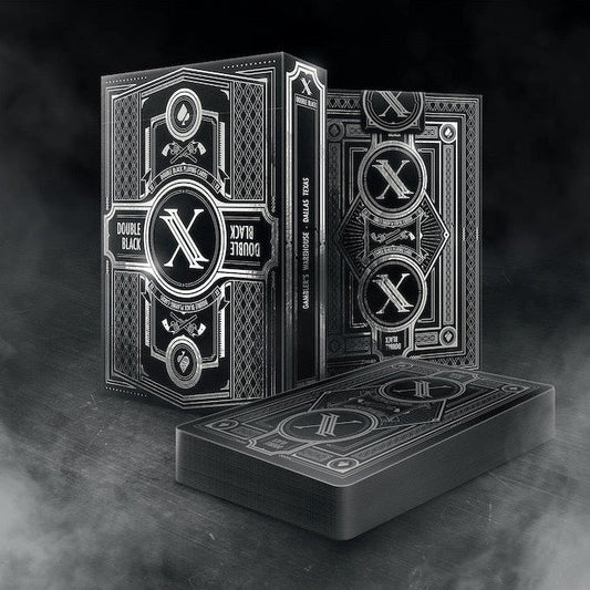 Double Black (Unbranded) Classic Edition Playing Cards by Blackout Brother