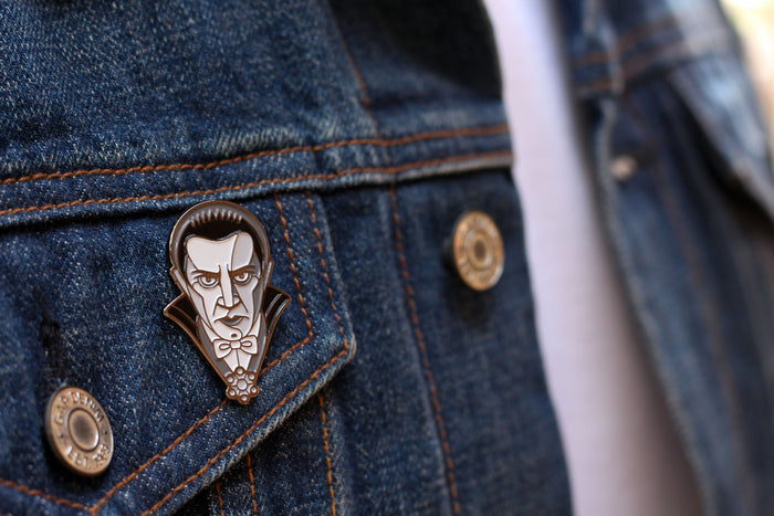 Dracula Enamel Pin (Monochrome)
