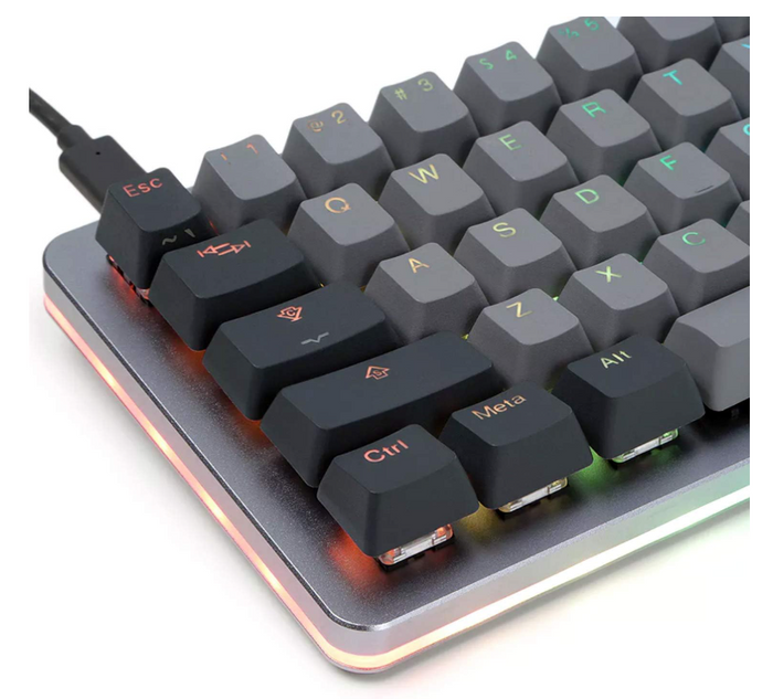 Drop MDX2217619 Computer Keyboards Space Gray Cherry MX Blue RGB