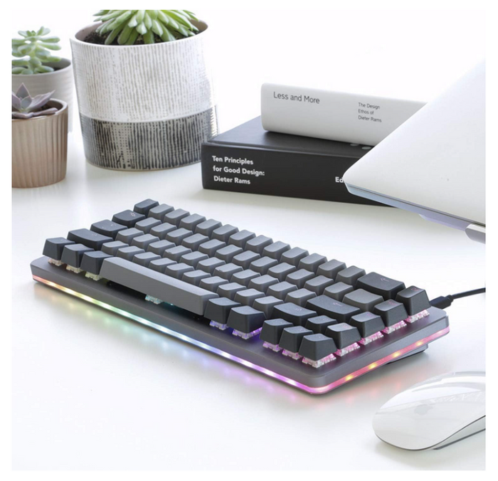 Drop MDX2217619 Computer Keyboards Space Gray Cherry MX Blue RGB