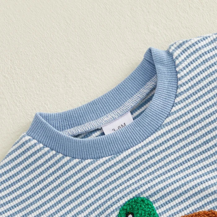 DUCK Striped Onesie