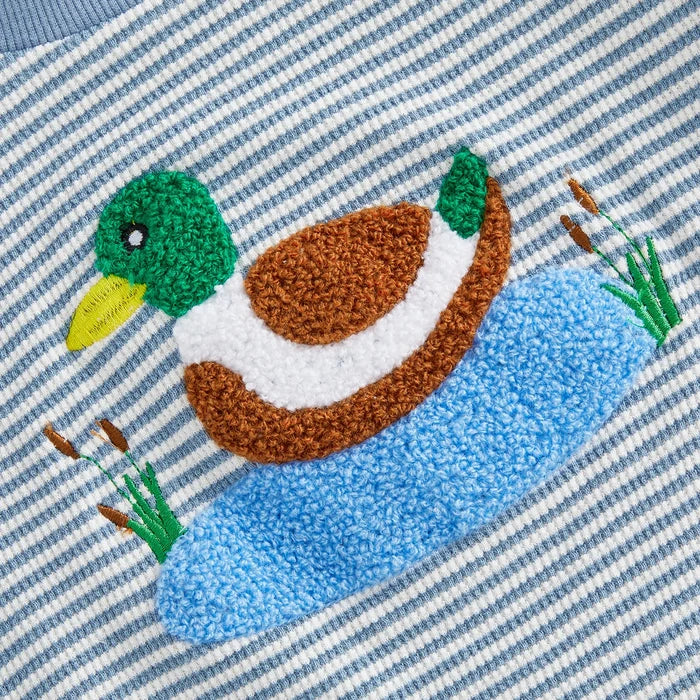 DUCK Striped Onesie