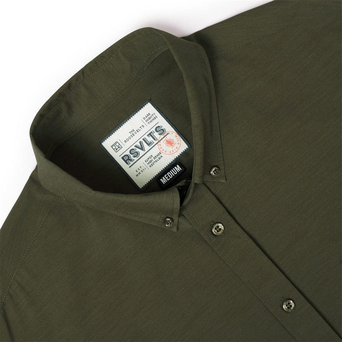 RSVLTS RSVLTS RSVLTS "Dusty Olive" _ KUNUFLEX Short Sleeve Shirt