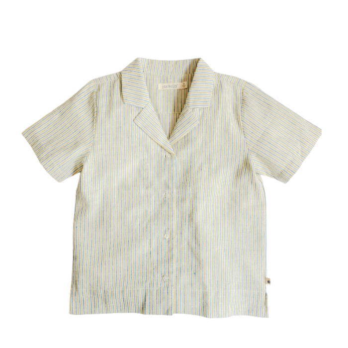Dylan Camp Shirt - Driftwood Stripe