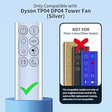 Dyson Remote Control for Tower Air TP04 DP04 TP06 TP7A TP09 Pure Cool Purifying Fan Silver | 969154-05
