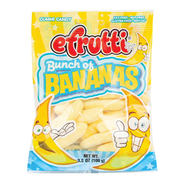 E. Frutti Bunch of Bananas Gummy Candy Peg Bag - 12 Count