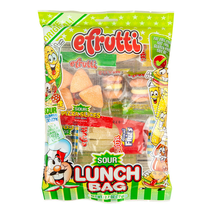 E. Frutti Sour Gummy Lunch Bag Candy - 12 Count