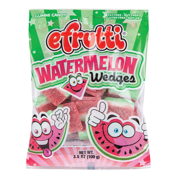 E. Frutti Watermelon Wedges Gummy Candy Peg Bag - 12 Count