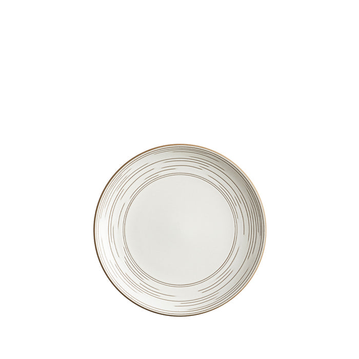Heath Ceramics Echo Etched Salad Plate in Opaque White