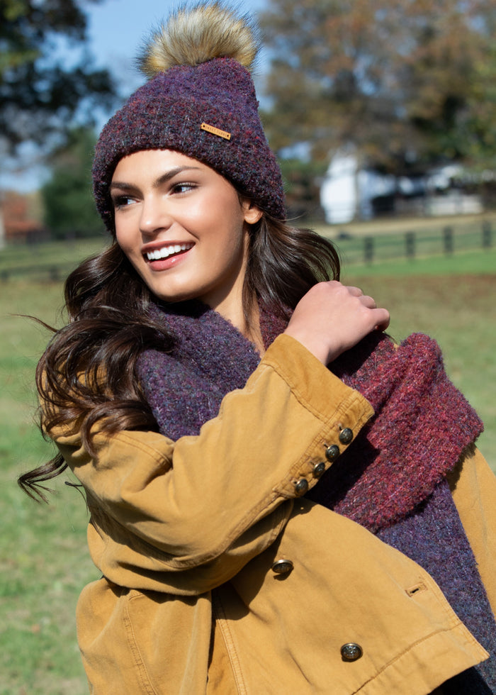 Eco Caroline Beanie in Wine - Sweet Turns