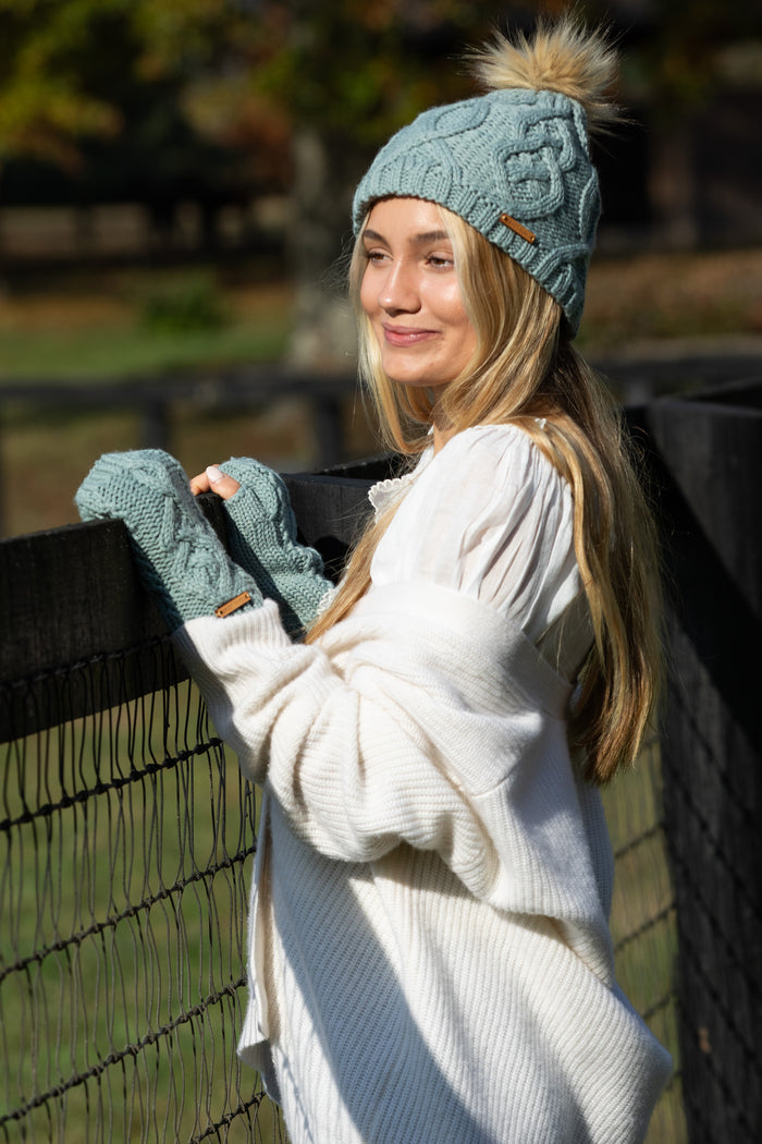 Eco Ivonne Beanie in Silver Blue - Sweet Turns