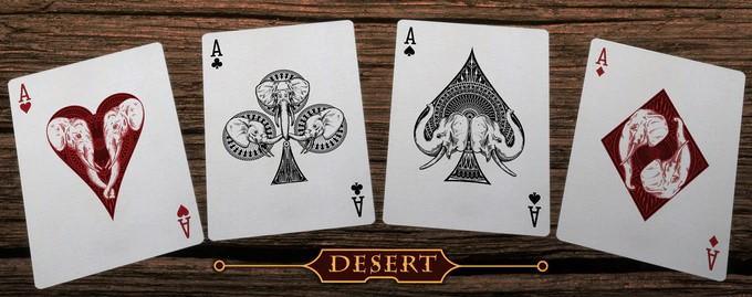 Elephant Desert Playing Cards Playing Cards by Elephant Playing Cards