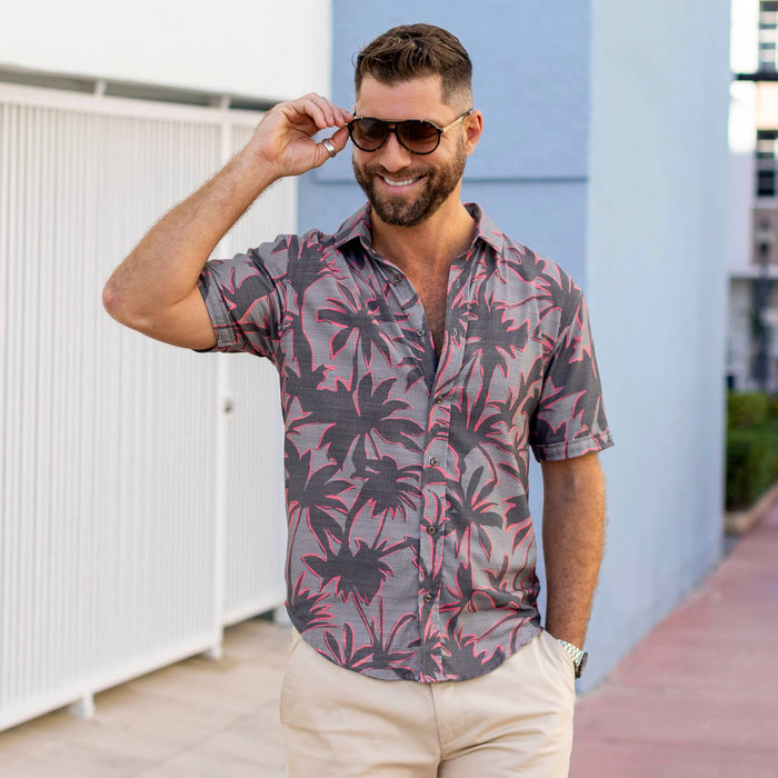 RSVLTS RSVLTS Bamboo Short Sleeve Shirt Ember Sunset – Bamboo Short Sleeve Shirt Ember Sunset – Bamboo Short Sleeve Shirt
