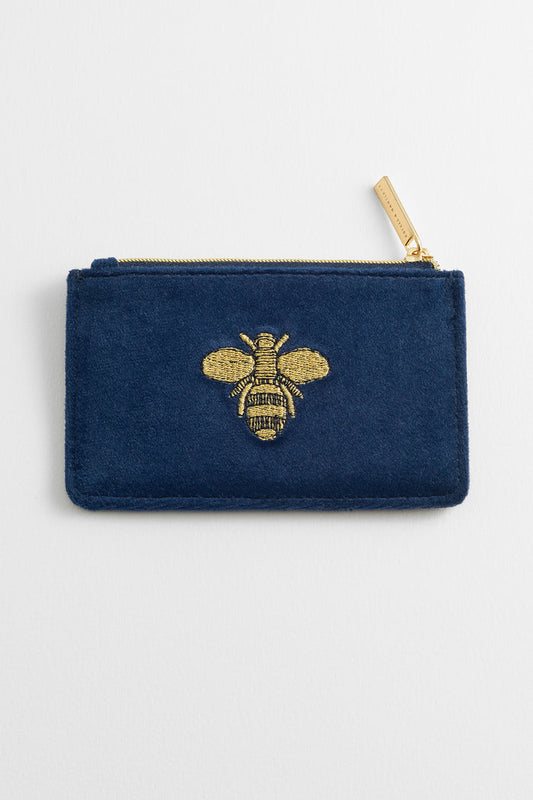 Embroidered Bee Card Purse