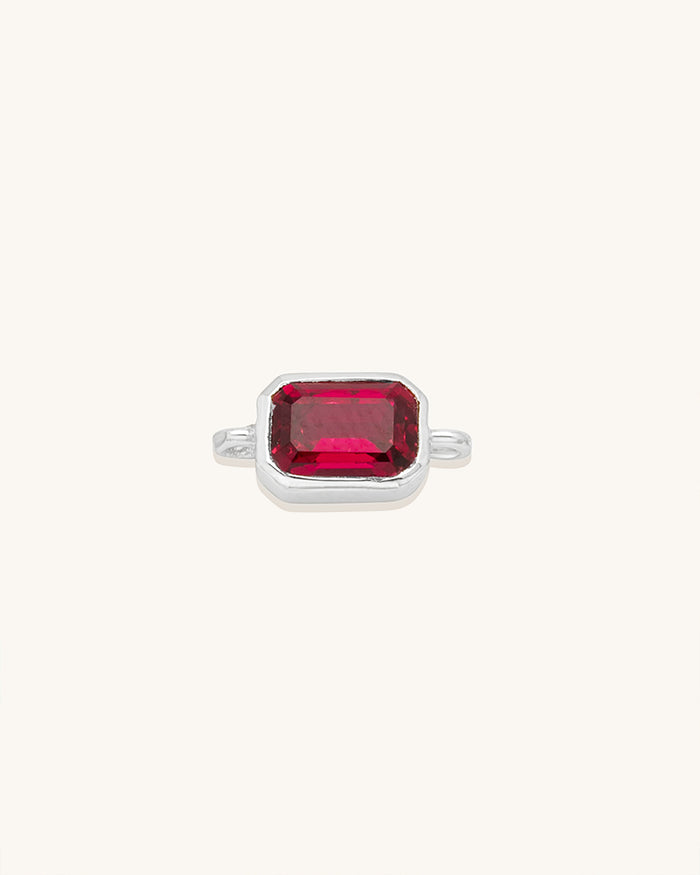 Emerald Cut Gemstone Connector
