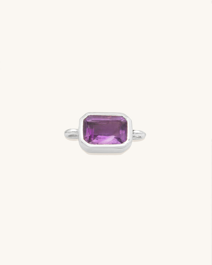Emerald Cut Gemstone Connector