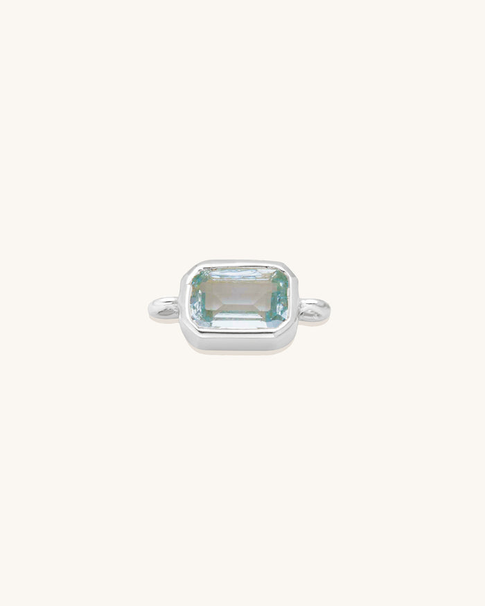 Emerald Cut Gemstone Connector