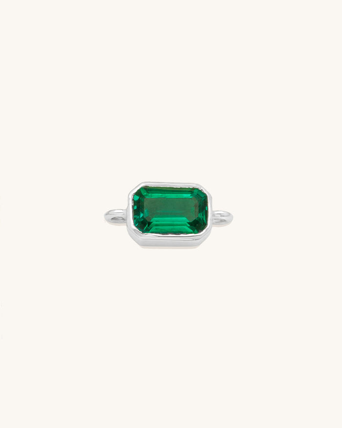 Emerald Cut Gemstone Connector