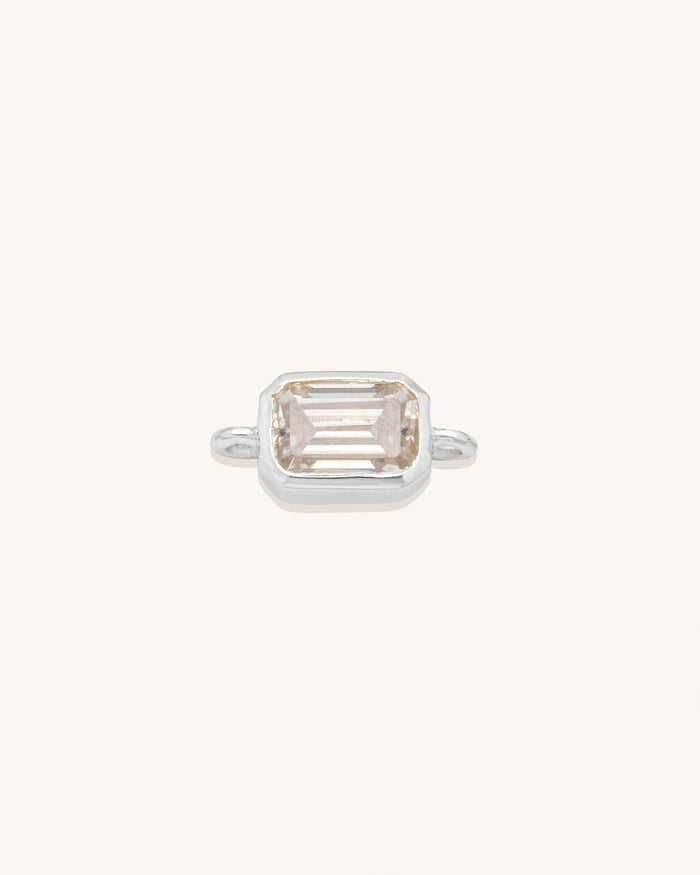 Emerald Cut Gemstone Connector