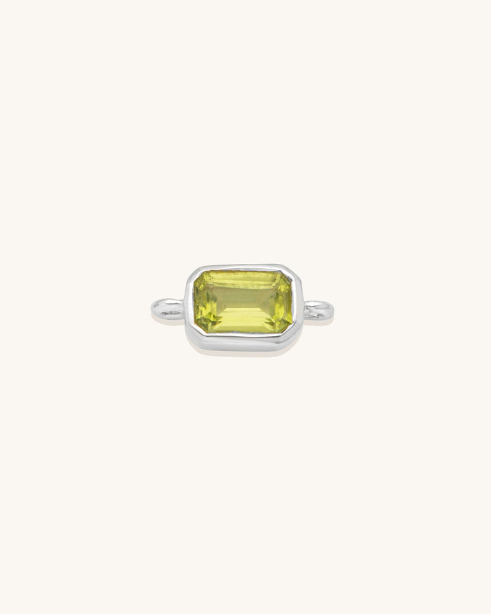 Emerald Cut Gemstone Connector