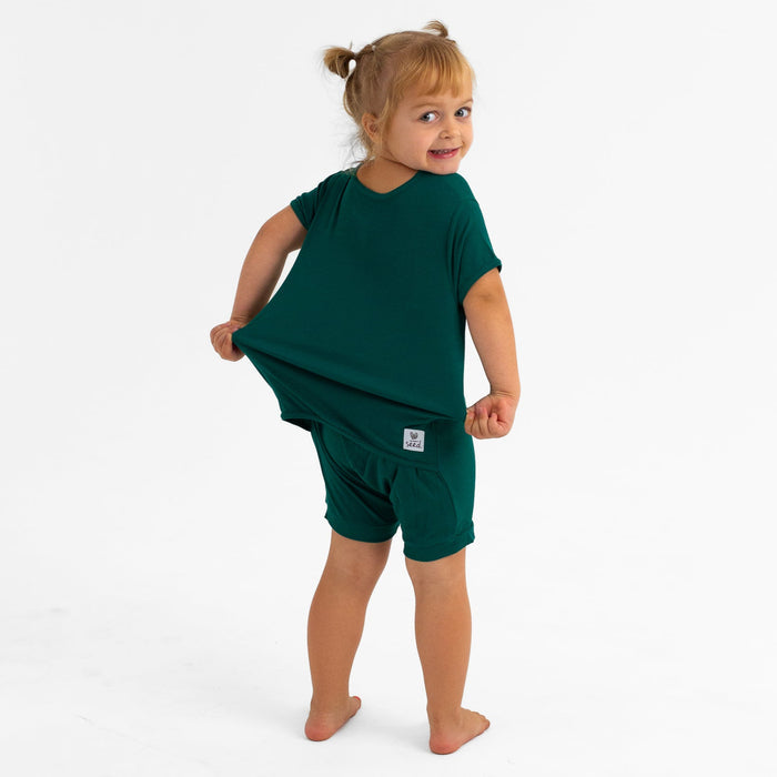 Emerald Shorty Romper