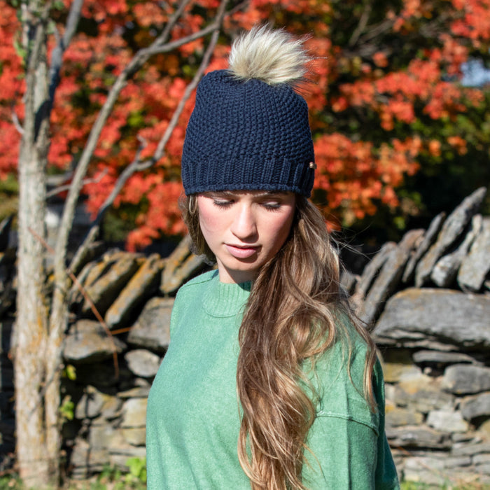 Emerson Navy Beanie - Sweet Turns