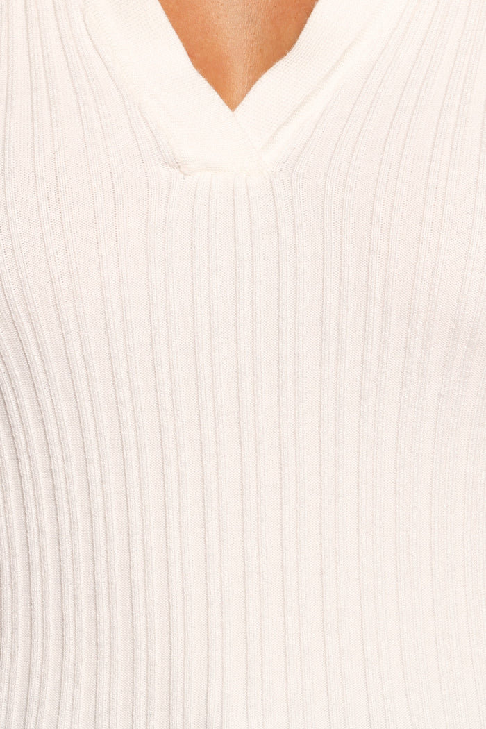 Petal and Pup USA TOPS Emmerson Long Sleeve Knit Top - White