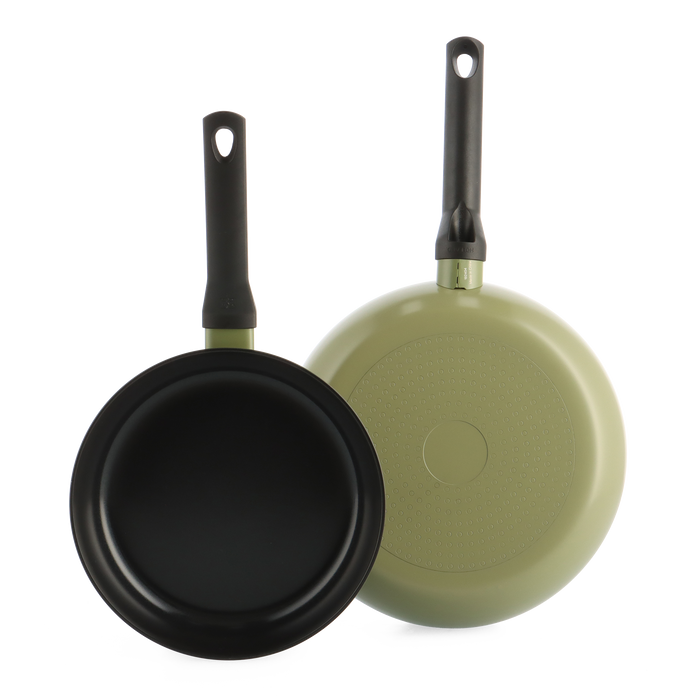 Enjoy koekenpannenset Olive Green 2-delig