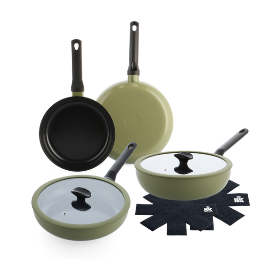 Enjoy Olive Green 4 pc set + Panbeschermers