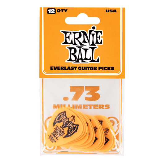 Ernie Ball Everlast .73mm Pick 12-Pack Orange