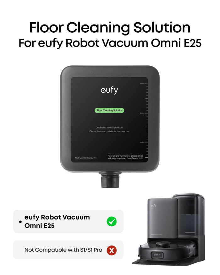 Eufy Floor Cleaning Solution 600 ml for Omni E25 | T291HA11 Eufy Vacuum Accessories Euronics Ireland