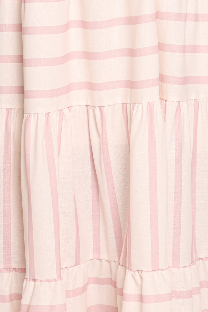 Petal and Pup USA DRESSES Evelin Midi Dress - Pink Stripe
