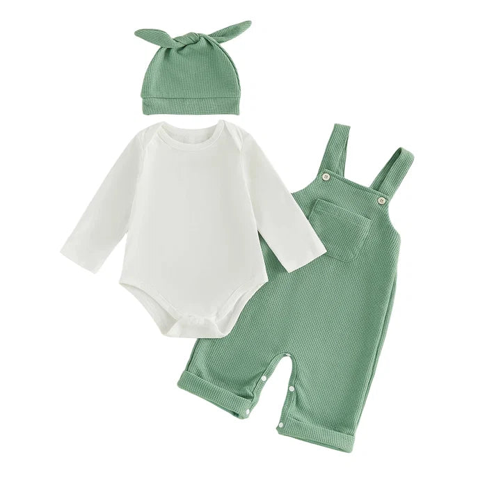 EVERETT Overall Outfit with Beanie