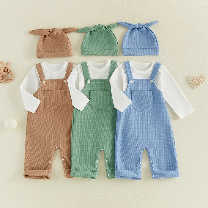 EVERETT Overall Outfit with Beanie