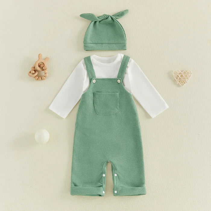 EVERETT Overall Outfit with Beanie