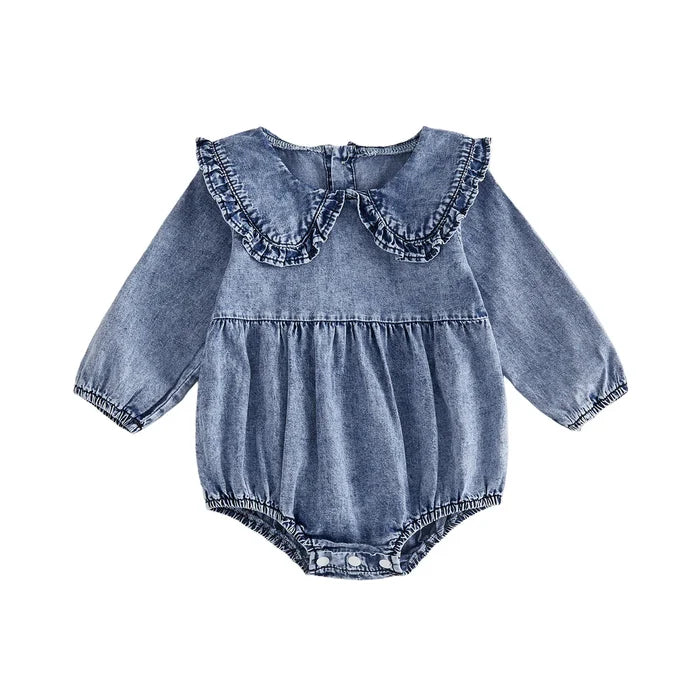 EVIE Denim Collar Romper