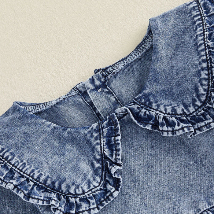 EVIE Denim Collar Romper